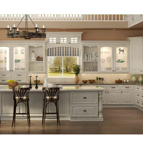 New high end modelkitchen cabinets wood modular furniture
