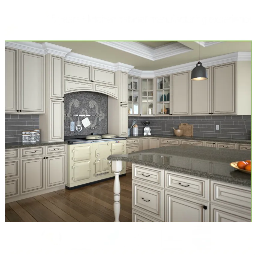 Good Quality Modern Design White Shaker Style All Wood Kitchen Cabinet