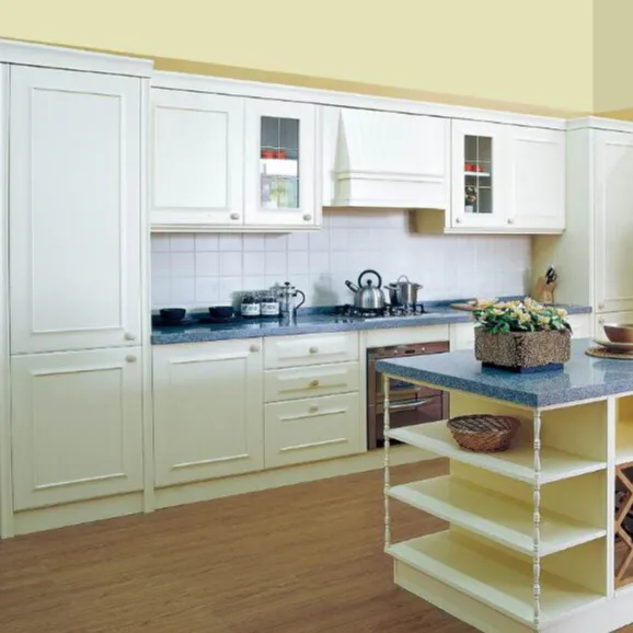 Maple Solid Wood White Kitchen Cabinets Kitchen Furniture Set