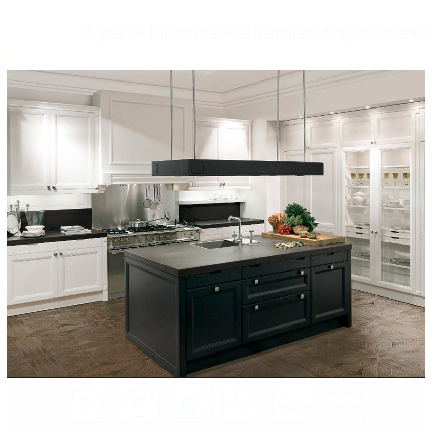 China made self assemble shaker door kitchen cabinets