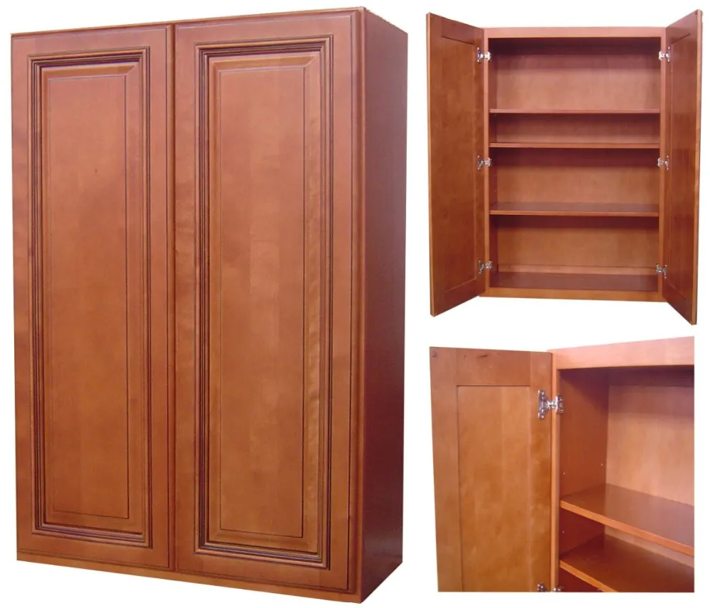 Factory Wholesale Solid Wood Contemporary Kitchen Cabinet