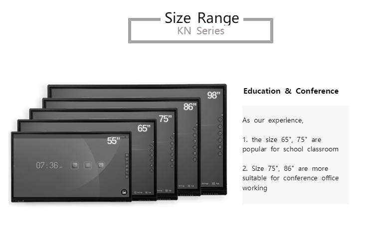 100 Inch Smart Intelligent Black Glass White Board Interactive Whiteboard Price For Teaching Equipment