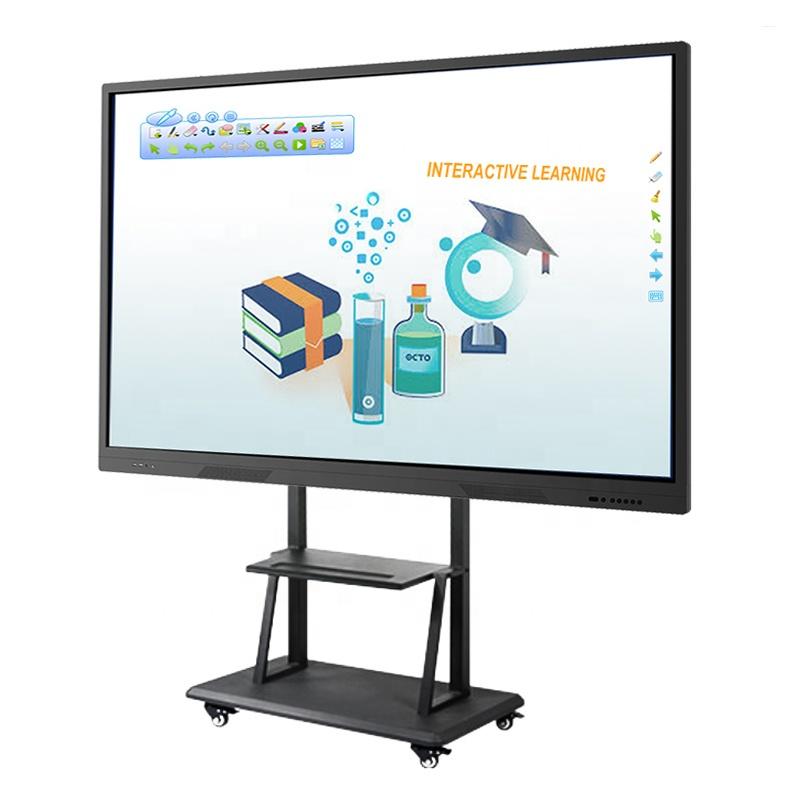 Factory Direct Supply Portable Digital Lcd Touch Screen Interactive Whiteboard Software Infrared Touch 20 Points Android 8.0 OS