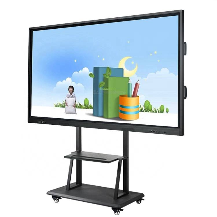 With Stand Whiteboard 85 UHD 4K Android Windows Touchscreen with Multitouch Big Glass for Education & Business USB Infrared 16:9