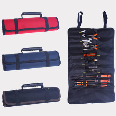 Wholesale small canvas 20 pockets roll electrician tool bag