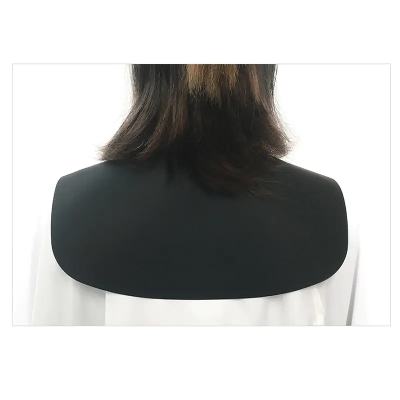 Salon round stylist silicone waterproof barber cutting collar cape hairdressing