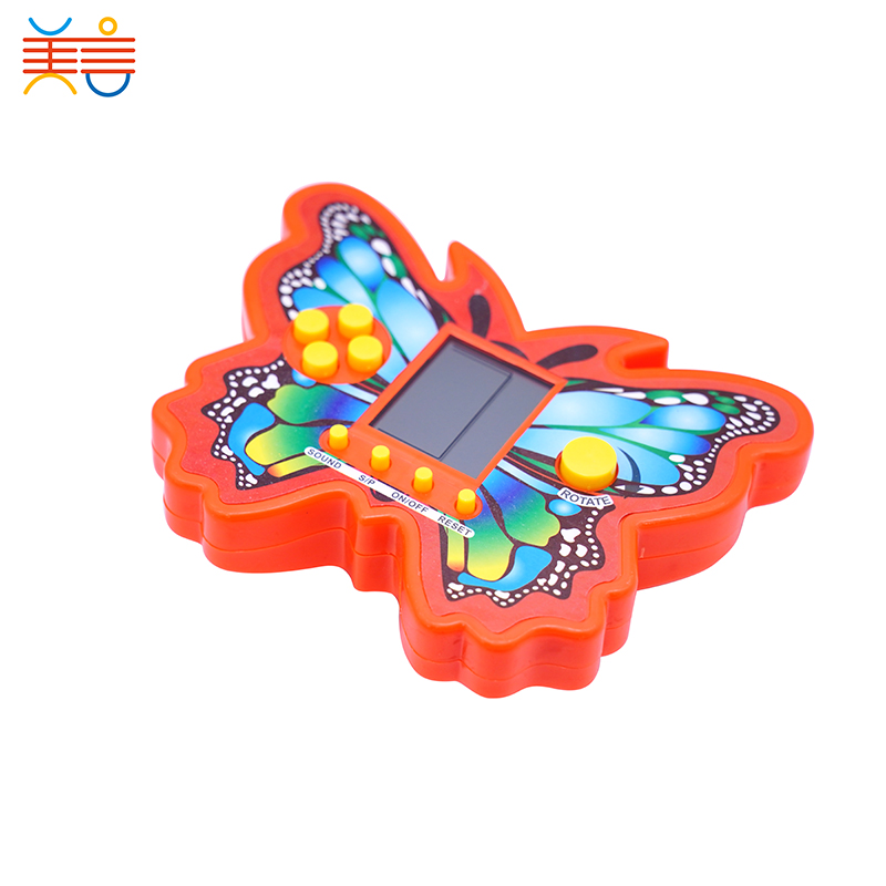 Butterfly type Children education electronic mini handheld brick game tetris brick game console