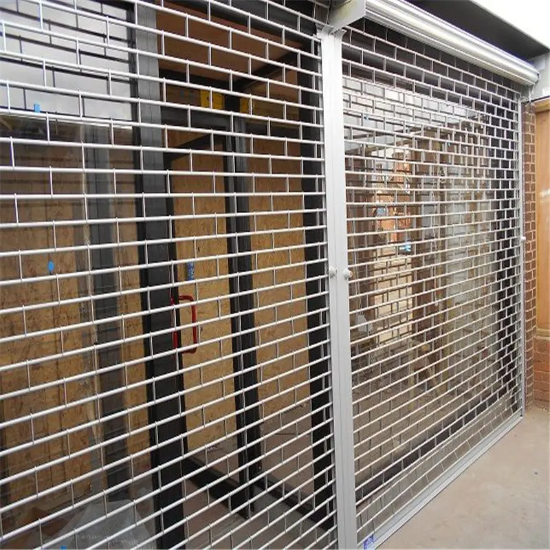 201 stainless steel 3250mm*2000mm automatic security grill security grill door rolling security grilles