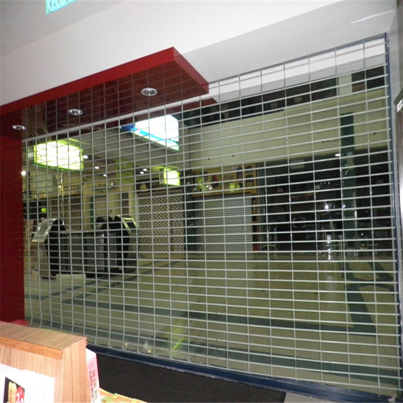304 stainless steel 2000mm*2600mm rolling security grilles with remote controller