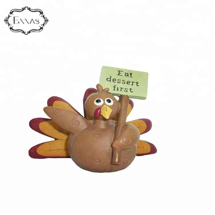 Resin Customized Handmade Funny Little Chicken Give Thanksgiving Decoration Festival Gift