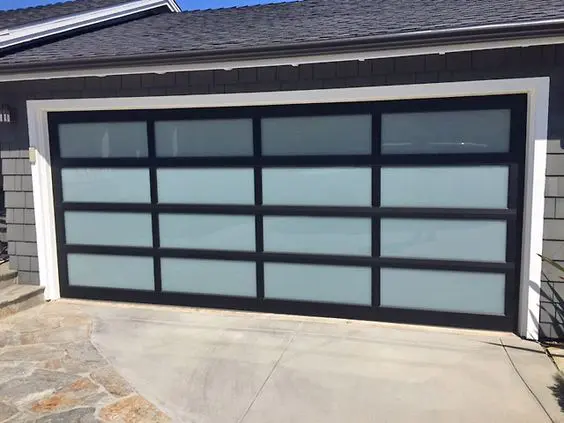 Popular style garage door customized automatic glass garage door