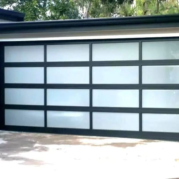 Electric Overhead Sectional Garage Door with Aluminum Material And Glass