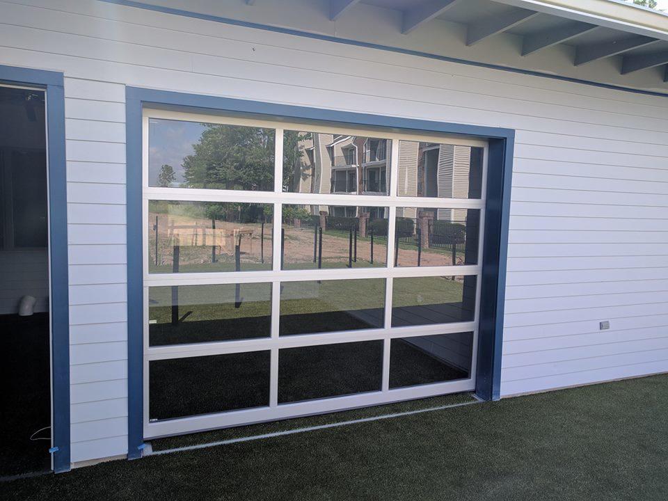 12feet * 8 feet automatic aluminum glass garage door with remote control