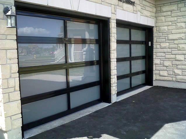 Popular style garage door customized automatic glass garage door
