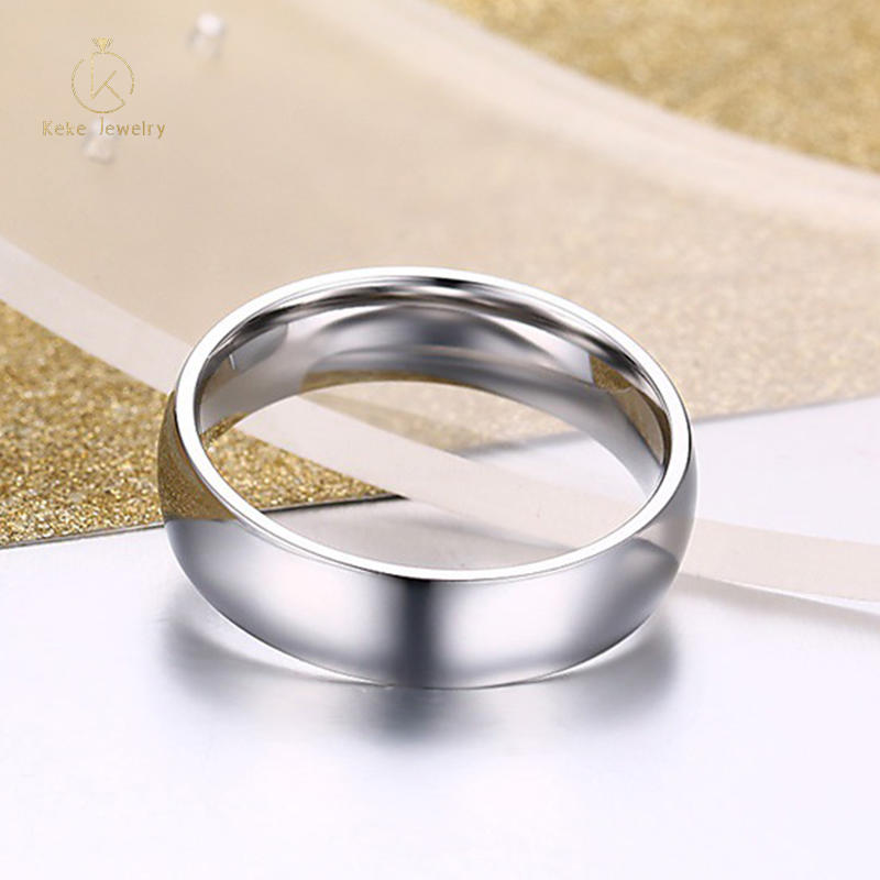 Wholesale Five colors available glossy and customizable text unisex ring R-015