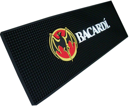 Tigerwings top quality custom PVC beer spill bar mat embossed logo thermal print