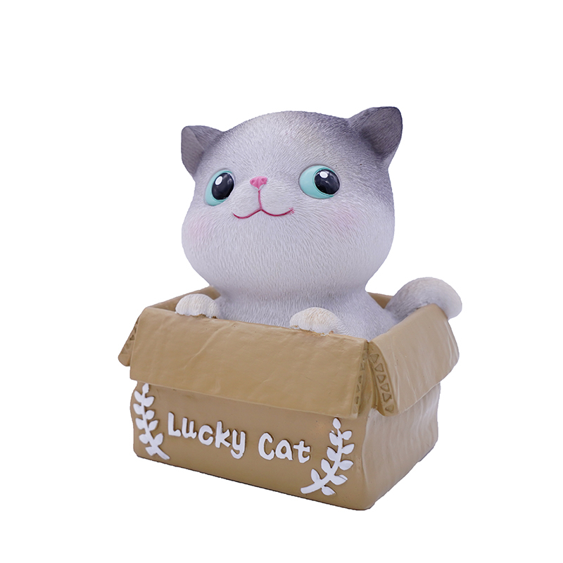Custom Cute Animal Design Saving Money Bank Plastic PVC Vinyl cat Coin Bank
