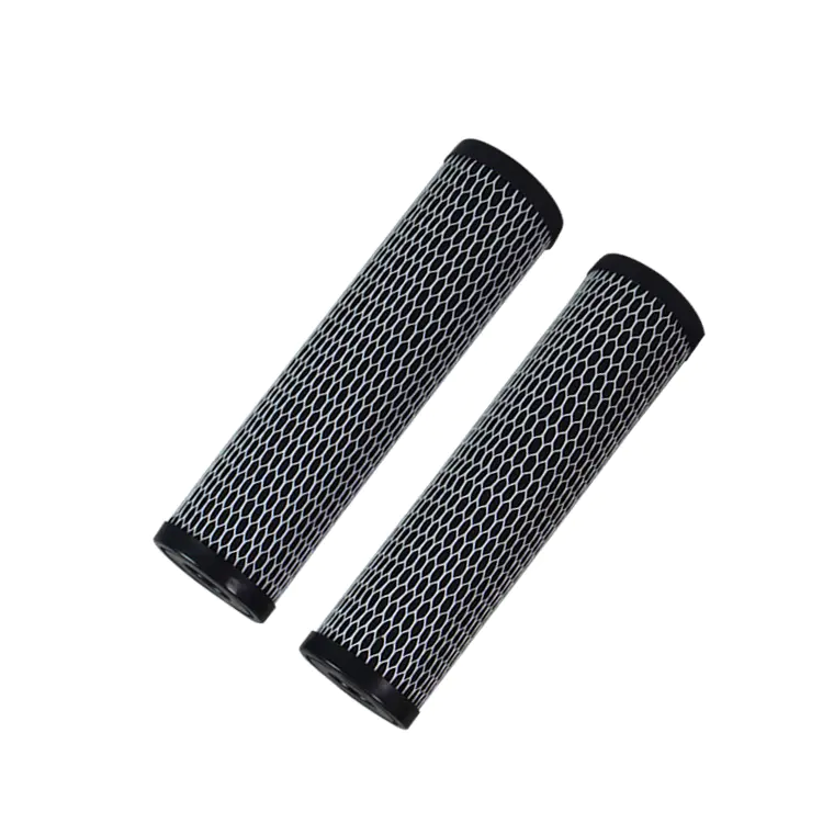 Guangzhou factory supply water treatment filter cto compressed activated carbon filter cartridge for water filter spare parts
