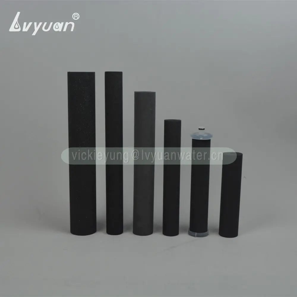Odor removal 8 inch activated carbon CTO water filter carbon filter cartridge 20 microns for water purification industry