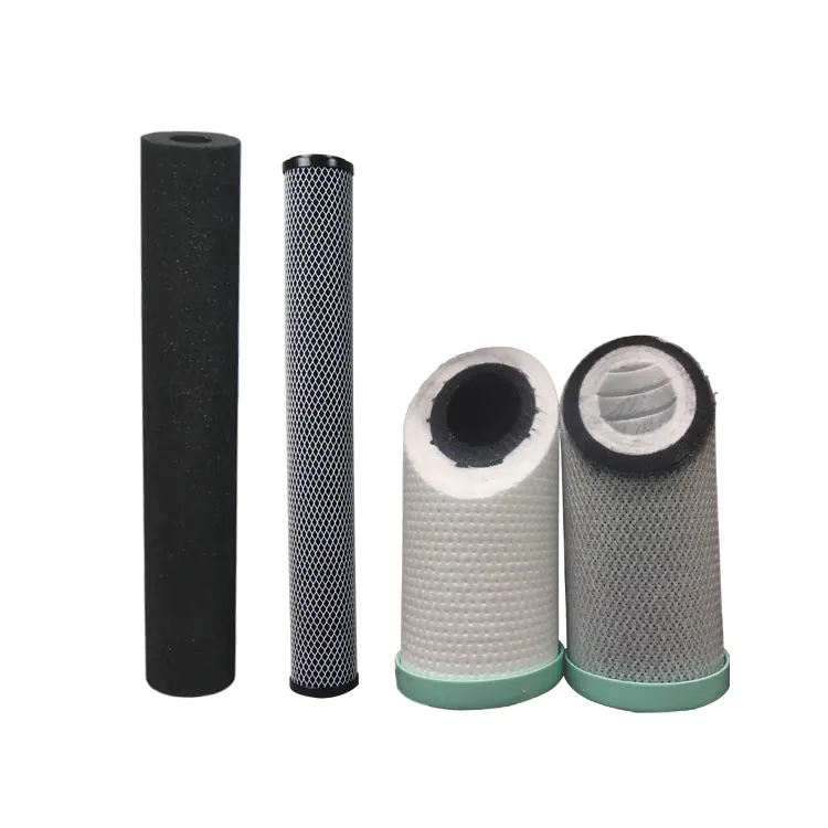 Guangzhou factory 10 25 micron activated refill carbon block filter