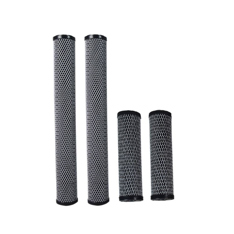 High quality 5 microns coconut shell carbon block charcoal sintered carbon water cartridge in guangzhou manufacturer