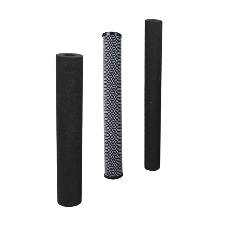 Refillable activated carbon filter cartridge for home water filter replacement