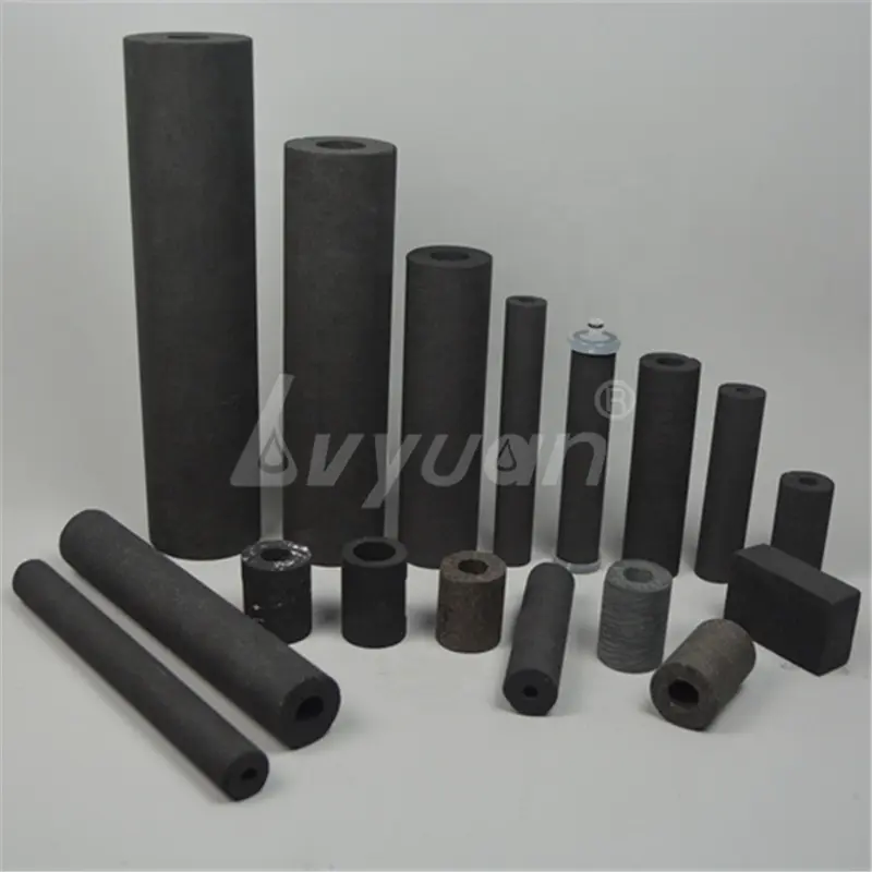 Customization Shape Sintered Activated Carbon Fiber Filter Price Block Cartridge for drinking water