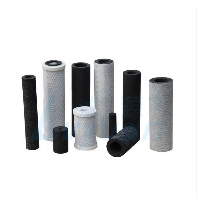 Wholesale sinter candle filter OEM microns sintered carbon block water filter for drinking water bottle