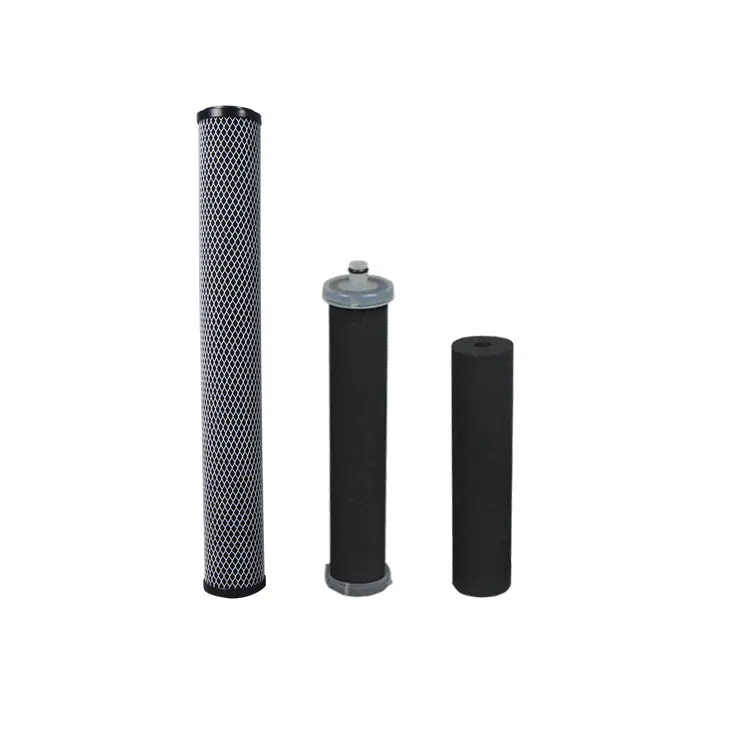Guangzhou sintered CTO filter manufacturer 2.5 ~ 40 inch carbon cartridge water filter for water purifier filter 10 microns