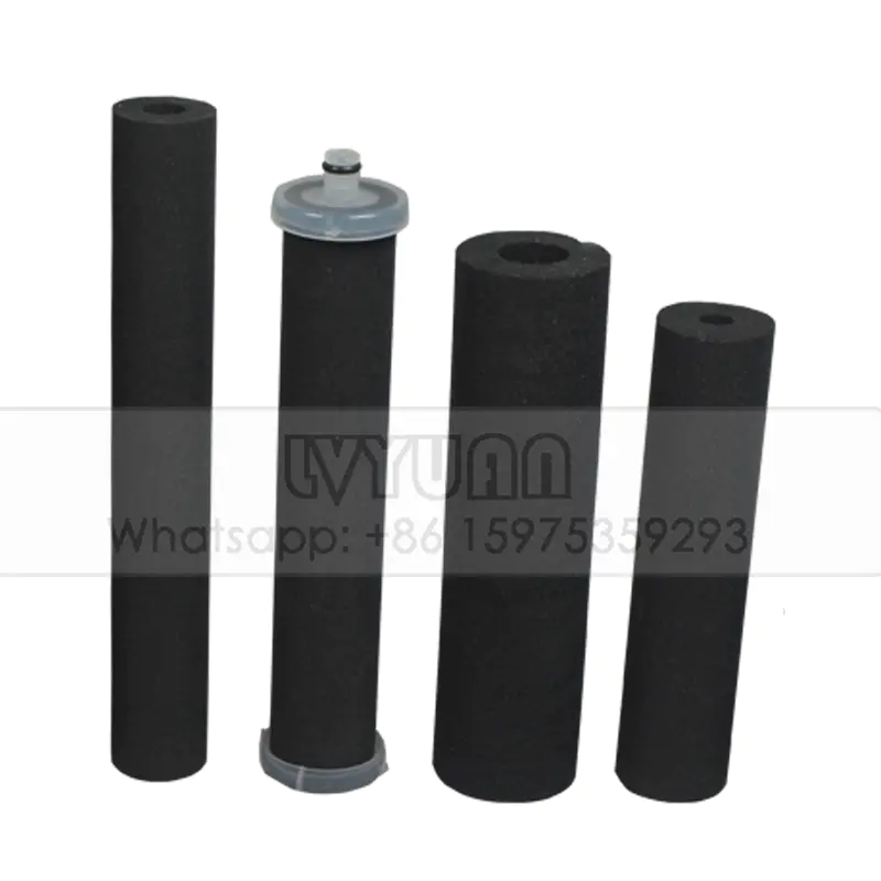 Sintered carbon filter factory T33-10 active carbon cartridge filter for water dispenser filter element