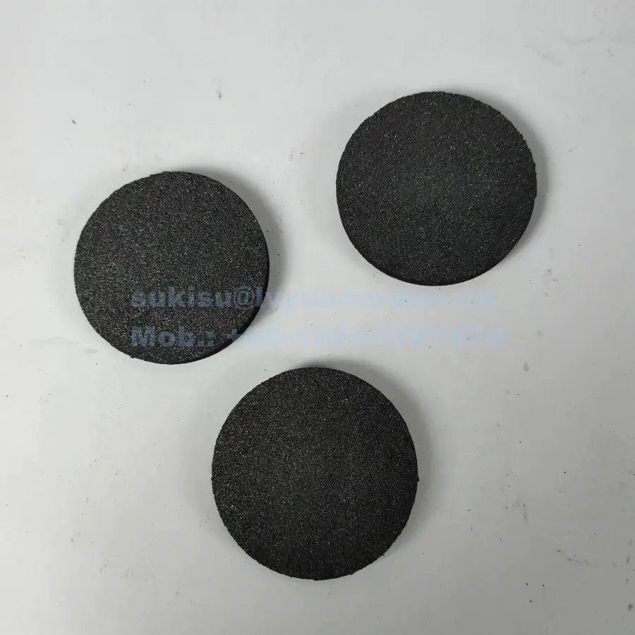 Factory supply Sintered Porous Activated Active Carbon Filter disc for shower water air filtration