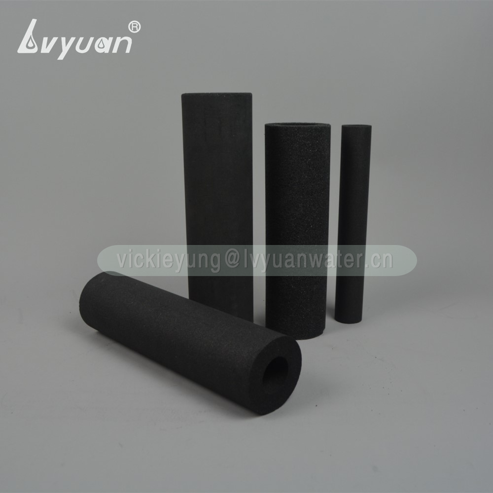 Big blue & mini customized size block carbon 1 microns liquid carbon filter cartridge for water air treatment purification