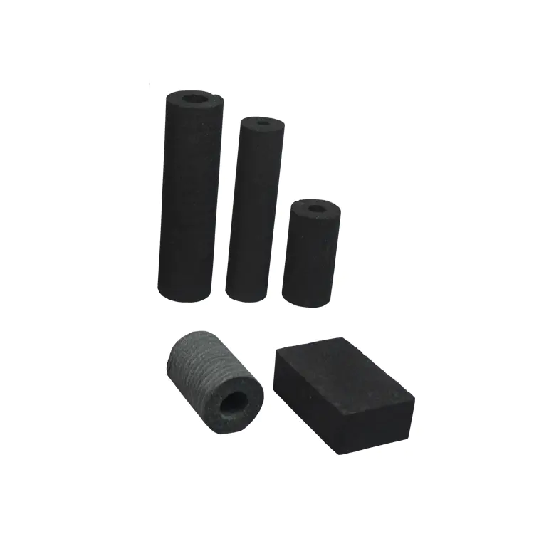 High quality 5 microns coconut shell carbon block charcoal sintered carbon water cartridge in guangzhou manufacturer