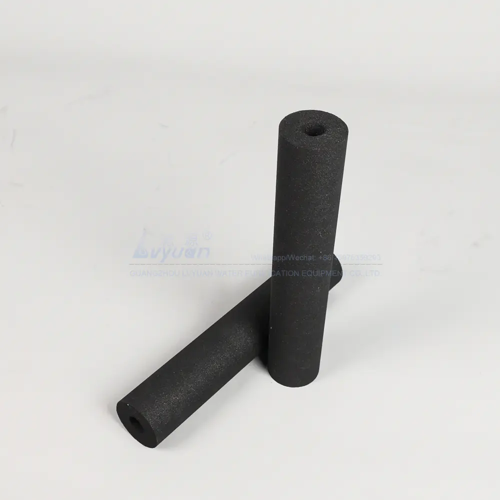 Cylinder shaped 5 20 25 micron water filter carbon cartridge for post carbon drinking filter
