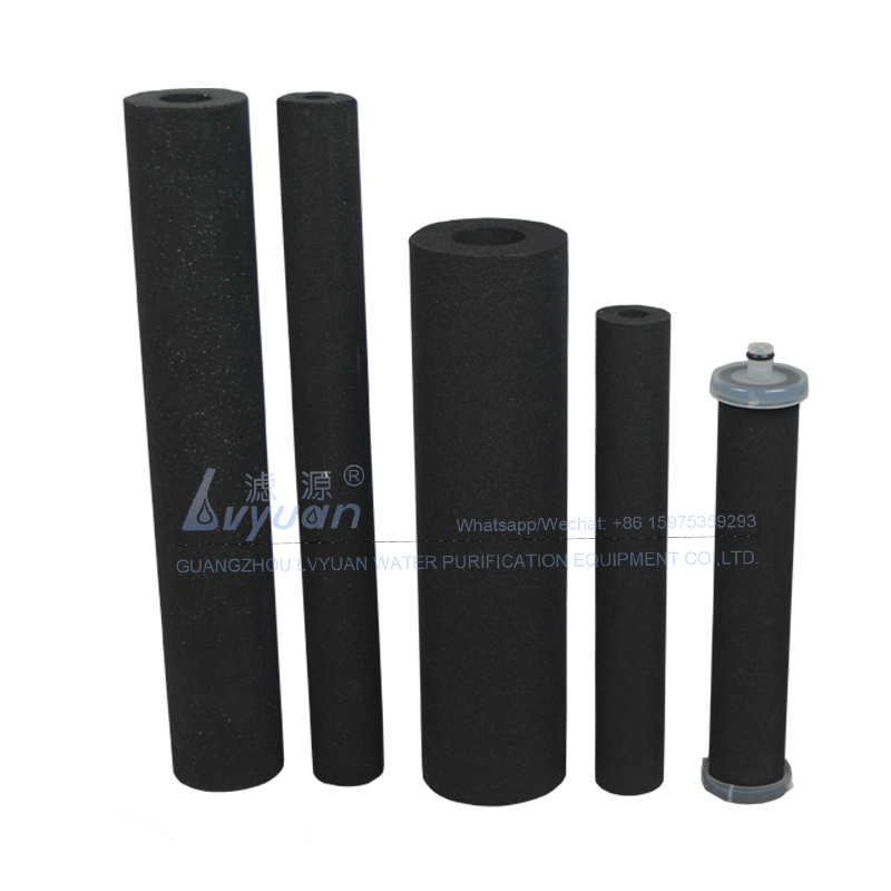 Food grade activated charcoal carbon sintered carbon block filter cartridge for water filter replacement