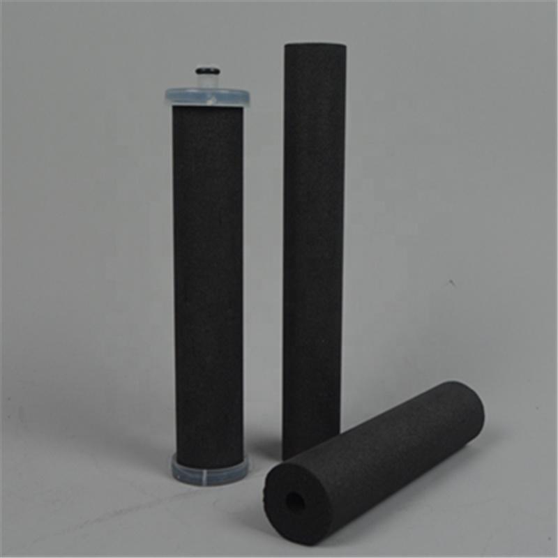 OEM compressed Active Carbon Cylinder Filter Tube Cartridge for Chlorine removal