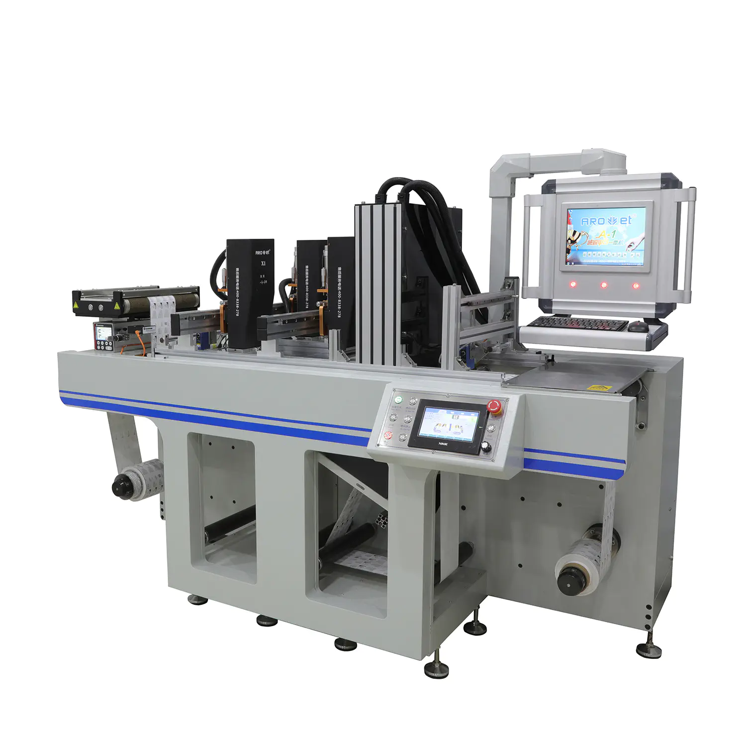 Drop-on-Demand High Speed Variable Data Industrial Digital UV Inkjet Printer for Flexible Packaging