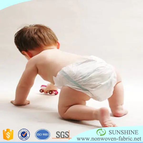 SMS Nonwoven Fabric for Baby Diaper Material tela no tejida hidrofobica