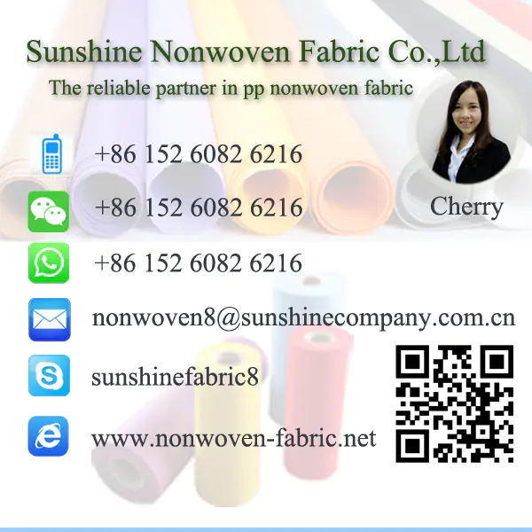 PP spunbond nonwoven / non woven fabric textiles, TNT textile