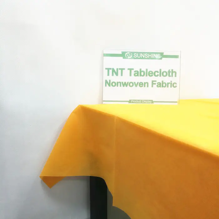 The dining room TNT table clothes 100%PP spunbond nonwoven fabric