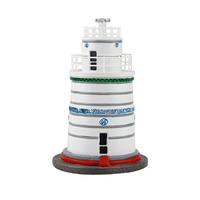 Europe Building Style House Shape Figurine Resin Lighthouse Figurine Seaside Lighthouse Figurine