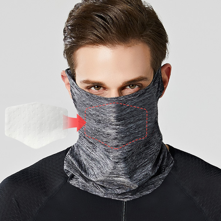 Enerup Army Kid Tube Multifunctional White Polyester Face Protection Shield Scarf Bandanas Neck Gaiter Carbon Mask Filter Shield