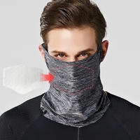 Enerup Thick Upf SunscreenUv Protection Face Mask Scarf For Sports Neck Gaiter Neck Tube With Carbon FilterDust Face Shield