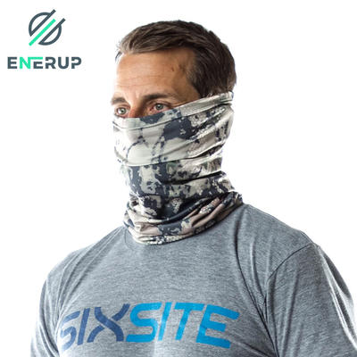 Enerup Dye Sublimation Seamless Black Custom Print Summer American Flag Neck Gaiter With Filter Face Scarf Seamed Edges Face-Mas