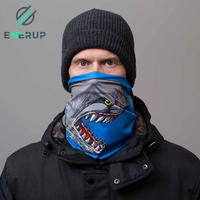 Enerup Sport Lightweight Camo Cotton Polyester Spandex Cycling Neck Gaiter Scarf Fleece Adjustable Face Mask Shield