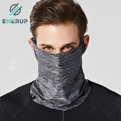 Enerup Anti-Dust Cooling Scarf Bandanas All-Over Custom Print Neck Gaiter With Safety Carbon Bandana Facemask