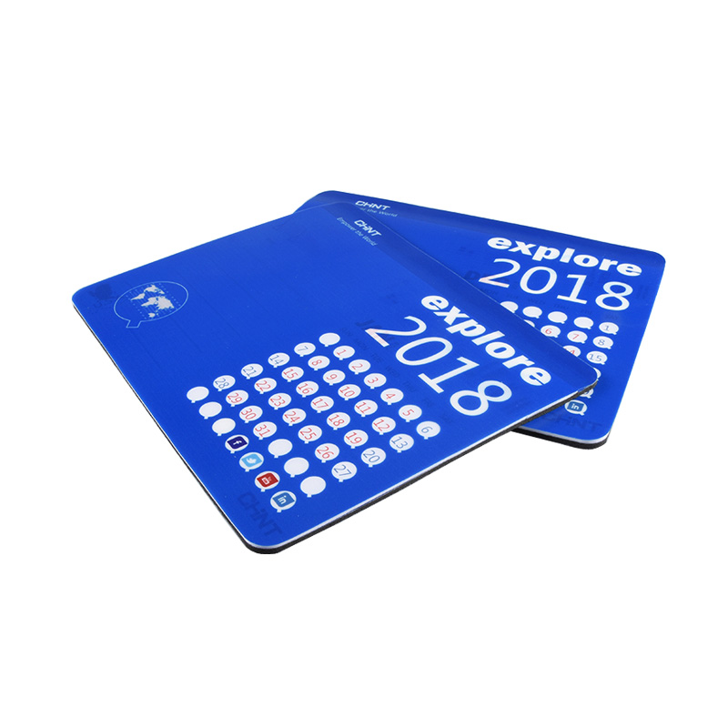 Custom Hot Sale WaterproofRubber Mouse Pad Material With Calendar For Office