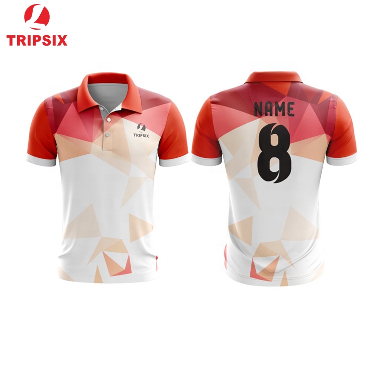 Custom Design Sublimation Printing Dry Fit Sports Polo T Shirt