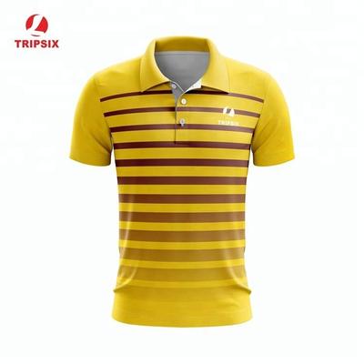 Custom Made High Quality Full Sublimated Printing Cricket Polo Shirts Manufacturer