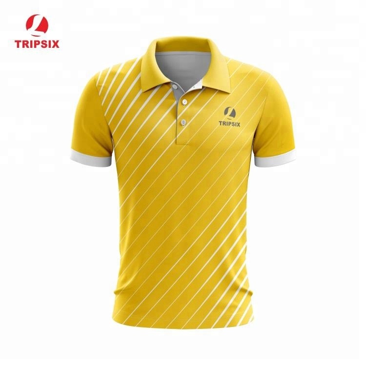 Custom Dye Sublimation Polyester Golf Polo T Shirt